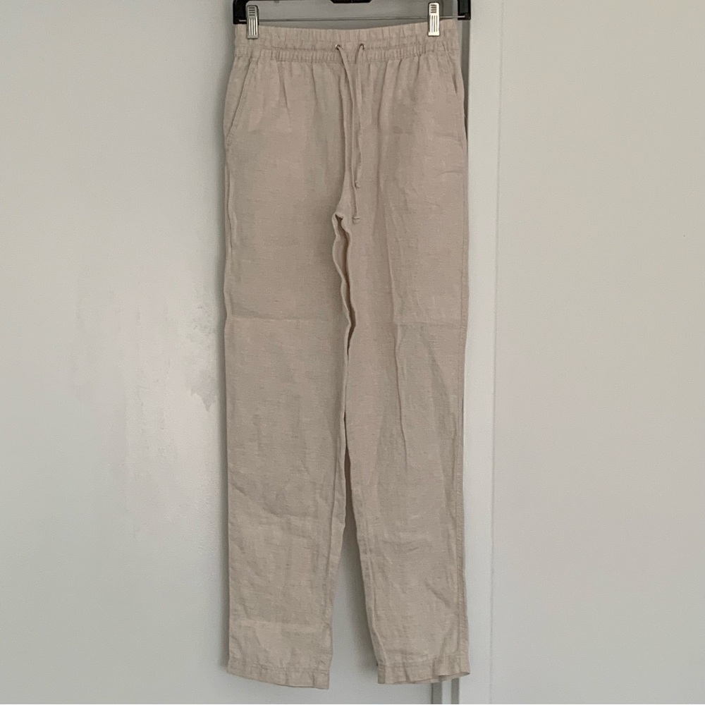 H&M linen pants. XS. Worn once. Washed